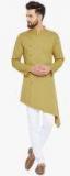 See Designs Olive Solid Kurta Pyjama men