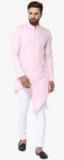 See Designs Pink Solid Kurta Men