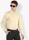 Selected Yellow Solid Slim Fit Formal Shirt Men