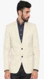 Shaftesbury London Cream Solid Blazer men