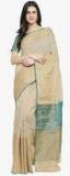 Shaily Beige Silk Cotton Woven Design Saree Women