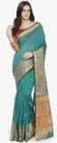 Shaily Green Pure Silk Woven Design Banarasi Saree Women