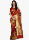 Shaily Red Embellished Saree Women