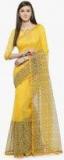 Shaily Yellow Embellished Saree Women