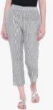 Shakumbhari Grey Striped Regular Fit Coloured Pants Women