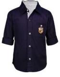 Shopper Tree Black Casual Shirt Boys