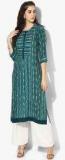 Shree Aqua Blue Printed Kurta women