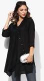 Shree Black Solid Tunic Women