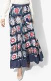 Shree Blue Printed Flared Skirt women