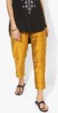 Shree Mustard Yellow Solid Regular Fit Coloured Pants Women