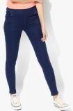 Shree Navy Blue Solid Jeggings women