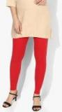 Shree Red Solid Leggings Women