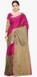 Shree Sanskruti Magenta Striped Saree Women