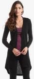 Shuffle Black Solid Shrug Women