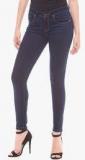 Shuffle Blue Mid Rise Skinny Jeans Women