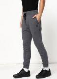 Single Charcoal Solid Slim Fit Joggers Men