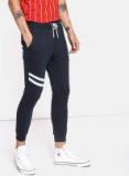 Single Navy Blue Solid Joggers Men