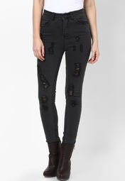 Sisters Point Dark Grey Jeans Women