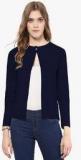 Skidlers Navy Blue Solid Shrug Women