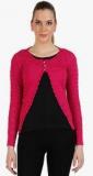 Skidlers Pink Solid Shrug Women