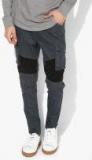 Skult By Shahid Kapoor Charcoal Grey Skinny Fit Mid Rise Clean Look Jeans Men