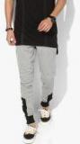 Skult By Shahid Kapoor Grey Melange Slim Fit Joggers Men