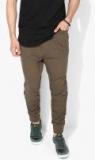 Skult By Shahid Kapoor Olive Slim Fit Track Pants Men