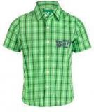 Slub Junior Green Casual Shirt Boys