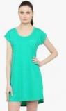 Slumber Jill Green Solid Sleepdress Women