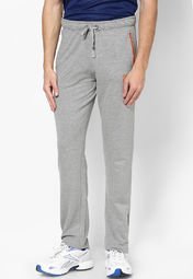 Smag Solid Grey Milange Track Pant Men