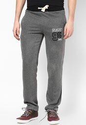 Smag Solid Grey Pyjama Men