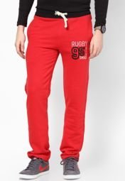 Smag Solid Red Pyjama Men