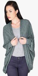 Smash Grey Solid Shrug women