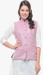 Sobre Estilo Pink Solid Summer Jacket women