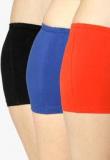 Softrose Black/Red/Royal Blue Cotton Elastane Shorty Women