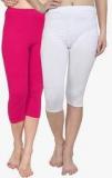 Softrose Multicoloured Solid Capri Women