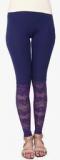 Soie Navy Blue Solid Leggings women