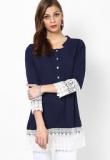 Soie Navy Blue Tunic Women