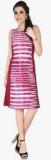 Soie Pink Printed Shift Dress Women