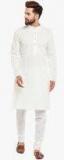 Sojanya Cream Embroidered Kurta Men