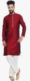 Sojanya Maroon Printed Kurta Pyjama Men