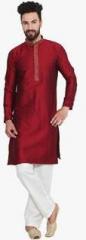 Sojanya Maroon Printed Kurta Pyjama men