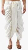 Sojanya Off White Solid Dhoti Men