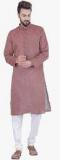 Sojanya Pink Solid Kurta Pyjama Men