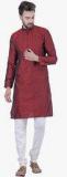 Sojanya Red Printed Kurta Pyjama Men