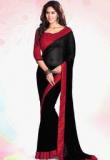 Sourbh Sarees Black Embroidered Saree women