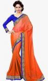 Sourbh Sarees Orange Embroidered Saree women