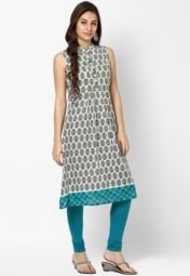 Span Cotton Multi Straight Kurta Women