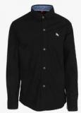 Spark Black Casual Shirt Boys