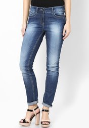 Species Blue Solid Jeans Women